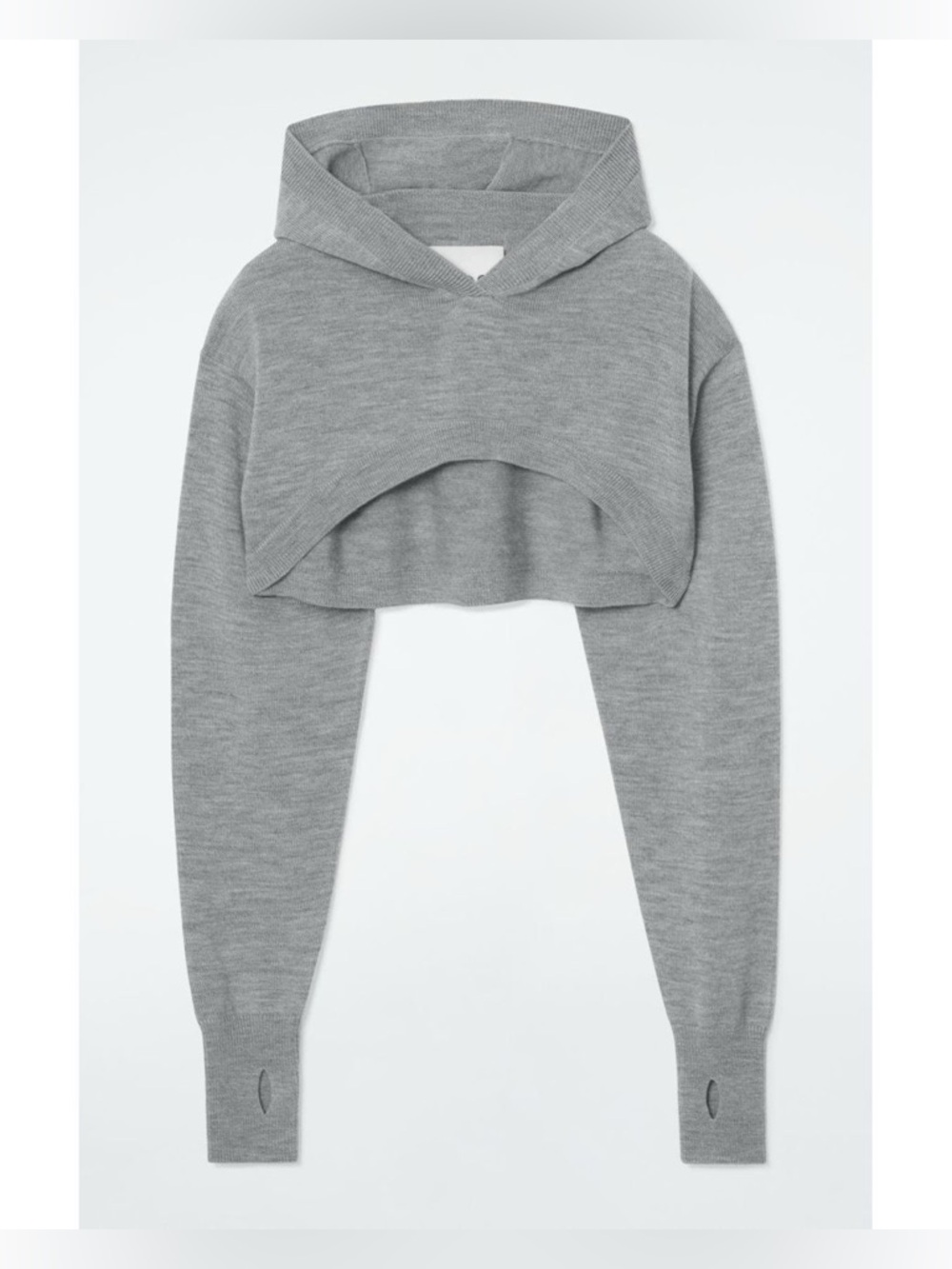 COS Cropped Wool Hoodie XS/S
